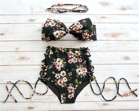 cheeky high leg bikini|cheeky high waisted bikini bottom.